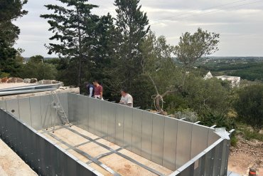 Piscina fuoriterra completamente removibile