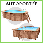 piscine autoportée en bois