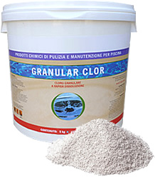 - Trattamento abituale: il Cloro granulare