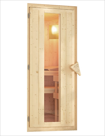 Sauna finlandais extérieur Ketty2 en bois massif 38mm - 196x146x228cm