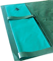 Couverture d'hiver pour piscines enterrées avec sangles et tubulaires 8x3 m - 210 g/m² - Tubulaires