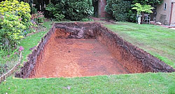 Comment construire une piscine enterrée en kit à monter soi-même panneaux acier 8x4 – h150 : étapes de l’excavation