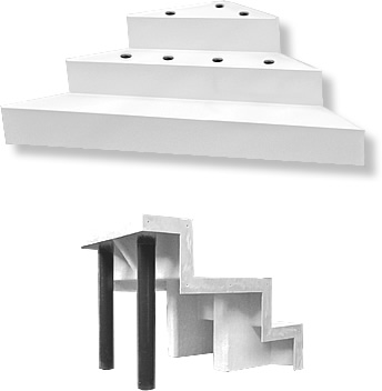 Piscine semi-enterrée FUTURA avec escalier d’angle sous liner 10x4 – h150 panneaux renforcés optionnels