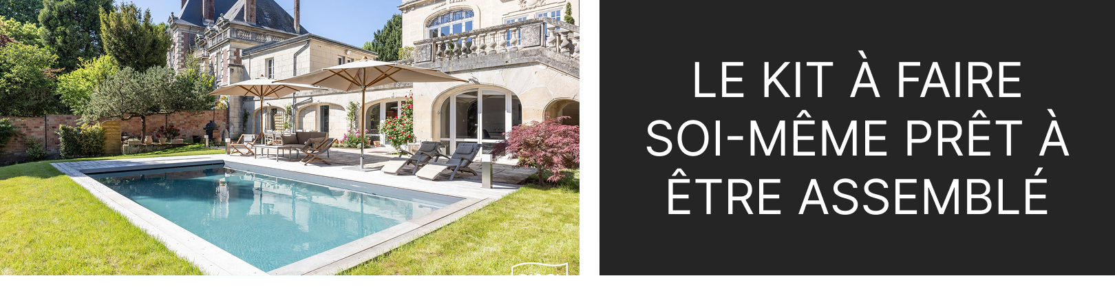 Piscines enterrées en kit avec panneaux en acier à monter soi-même 8x4 – h150 prêtes à être assemblées