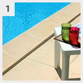 Comment embellir une piscine enterrée en kit 8x4 – h150 margelle périphérique sable/blanc/gris