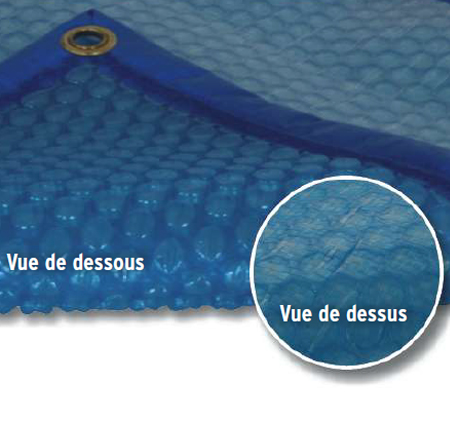 Couverture à bulles Blue blue DEL 500 microns