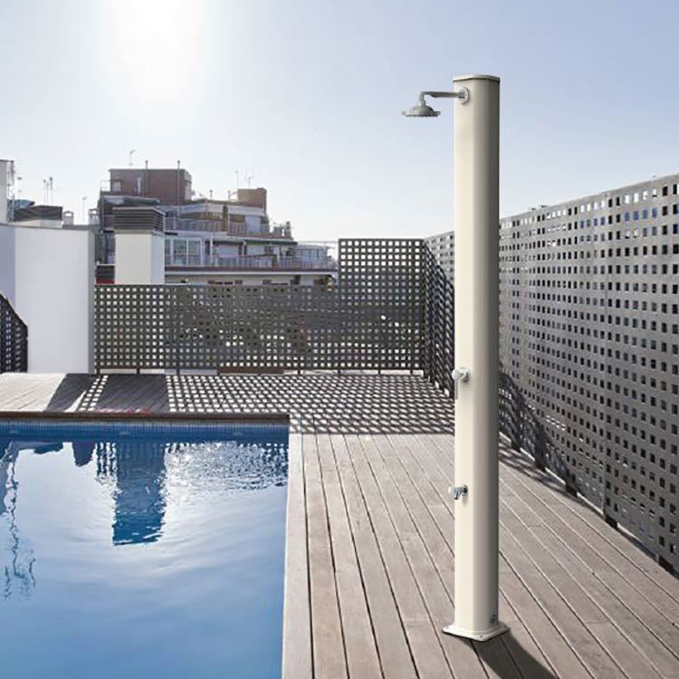 douche solaire en aluminium de jardin