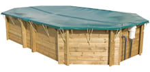 Couvertures hivernales pour piscines en bois