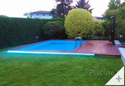 Foto dei clienti - Piscina in legno da giardino RIVA CARRE 6x4 m - Foto 3