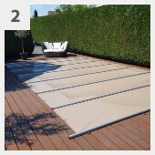 Piscine hors sol autoportante en kit panneaux d'acier Futura rectangulaire 5,50x3,05 m - h.135 cm avec kit projecteur et transformateur.
