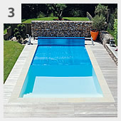 Comment couvrir en été une piscine hors sol autoportante en kit panneaux d'acier rectangulaire 5,50x3,05 m - h.135 cm ?