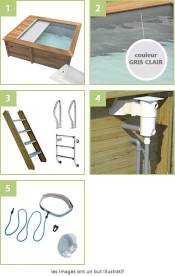 Kit piscine ce qui vous est envoyé