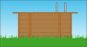 Installation d'une piscine en bois hors sol