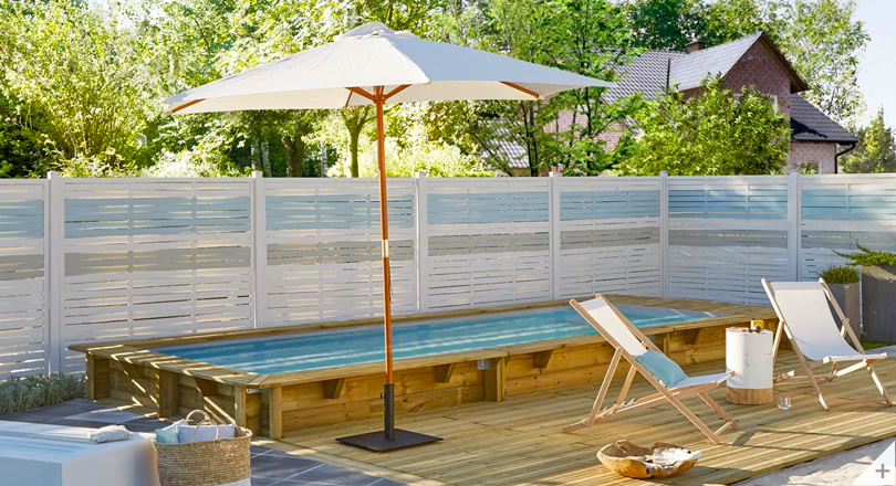 Piscine en bois hors sol URBAINE