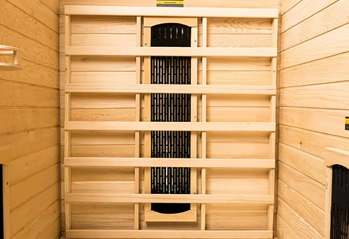 Sauna Puissance : 1300 W. Dimensions : 105 × 90 cm. Hauteur : 190cm
