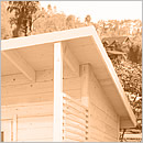 Sauna finlandese da giardino o da esterno Scala Large - Tetto in legno massello