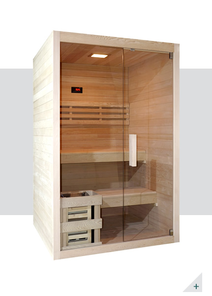 Sauna 120x120 - Inclus dans le kit sauna - Cadre en bois