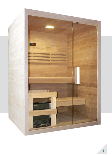 Sauna finlandais - Inclus dans le kit sauna - Cadre en bois