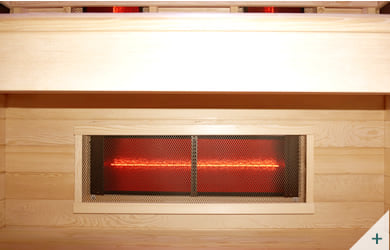 Cabine intérieur infrarouge en bois