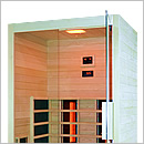kit sauna à vendre en ligne avec radiateurs infrarouges - porte en verre 120X94