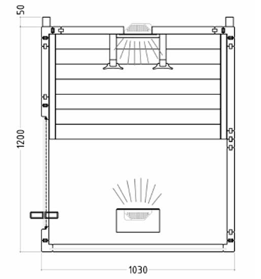 Sauna infrarossi - Prospetto tecnico Sauna infrarossi - Prospetto tecnico