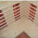 Sauna infrarouge d'intérieur  - Kit de structure de cabine en bois 