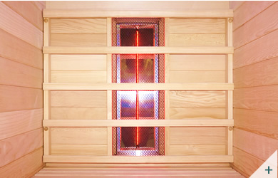 Cabine intérieur infrarouge en bois 