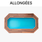 Piscines en bois octogonales allongées