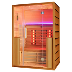 Sauna infrarouge - ambre Sauna infrarouge complet avec radiateurs infrarouges 
