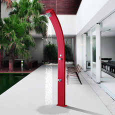 Douche solaire SPRING avec rince-pieds Douche solaire SPRING avec rince-pieds