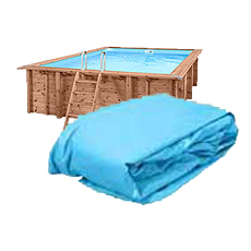 Liner pour piscine en bois JARDIN CARRE 6X4