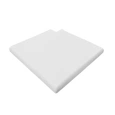 Margelle piscine PLATE - blanc, angle droit