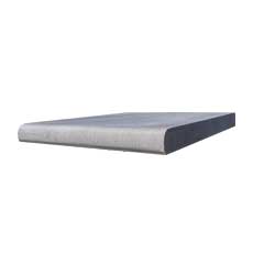 Margelle pour piscine PLATE - gris, section droite