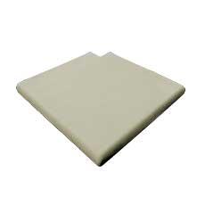 Margelle piscine PLATE - sable, angle droit