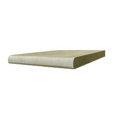 Margelle pour piscine PLATE - sable, section droite