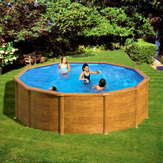 Piscine hors sol GRE en acier ronde 350x1,32 MAURITIUS KITPR358WO