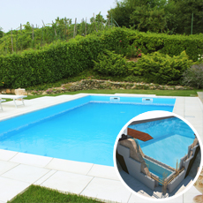 Kit piscine blocs polystyrène 10X4 120-150h rectangulaire
