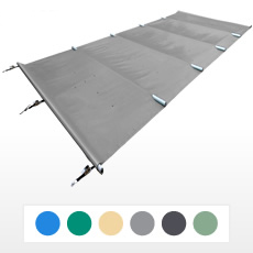 Bâche à barre 4 saisons CLASSIQUE 580 g piscine rectangulaire 11x5 m