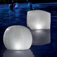 Boule LED Lumineuse Flottante Gonflable Pour Piscine Intex 28694