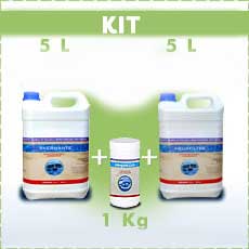 5L d'hivernage + 5L Filtre à Sable Détartrant + 1Kg Chlore Granulaire