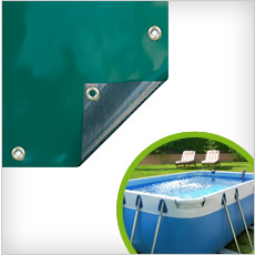 Bâche 4 saisons pour piscines hors sol - 6,60x3,60 m