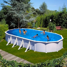 Piscine hors sol ovale en acier GRE 1000x550x1,32 ATLANTIS KITPROV1028