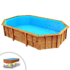 Piscine en bois indépendante octogonale