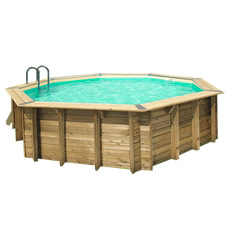 Piscine hors sol en bois OCEAN 580 - liner sable