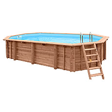 Piscine en bois hors sol ONDA 727 - kit piscine