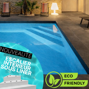 Piscine hors-sol autoportante avec escalier 5,50 x 3,05 m