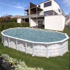 Piscine ISLANDE Ovale 730x375 h 132 Gre Piscine ISLANDE Ovale 730x375 h 132 Gre
