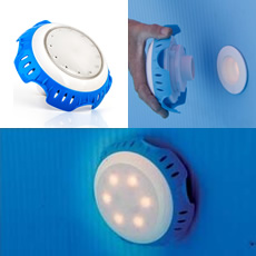 Lampe / spot magnétique à LED multicolore pour piscine INTEX