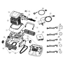 Pièces détachées pour robot nettoyeur automatique 8streme 7310 Black P
